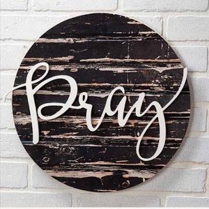 NIB💥PRAY” Embellished Sentiment Wall Plaque